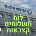 לוח תשלומי קצבאות ביטוח לאומי